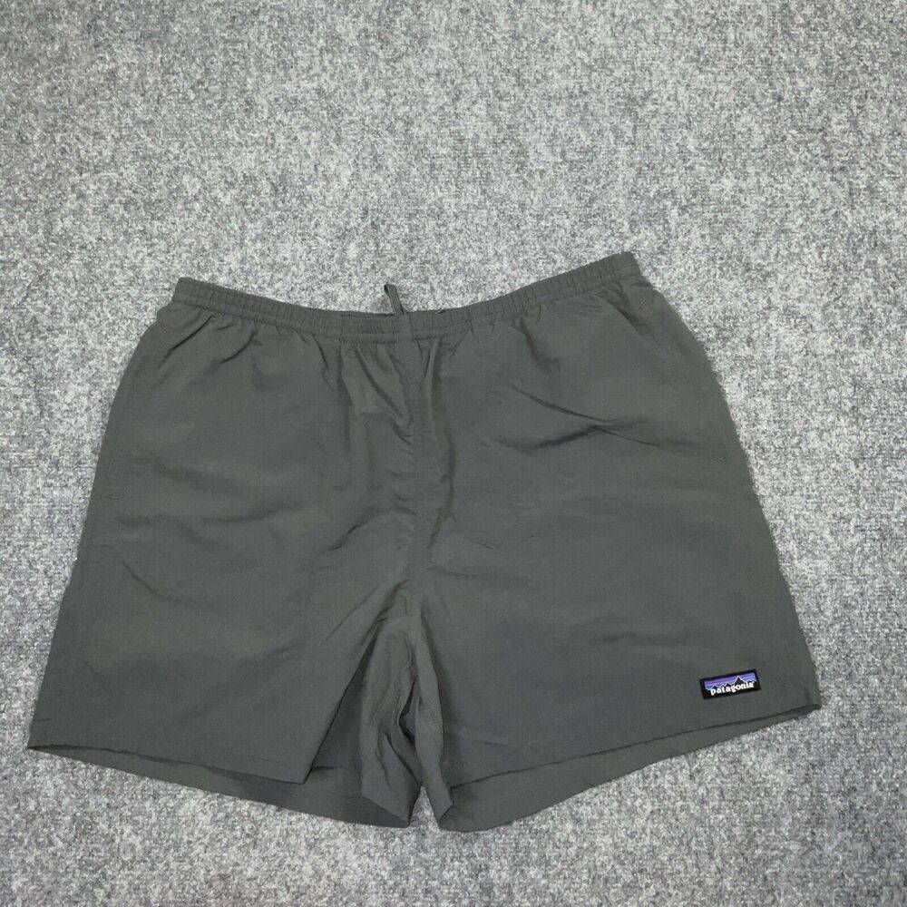 Patagonia Shorts Mens Size L Grey Baggies Swim Trunks Lined Outdoors Hiking